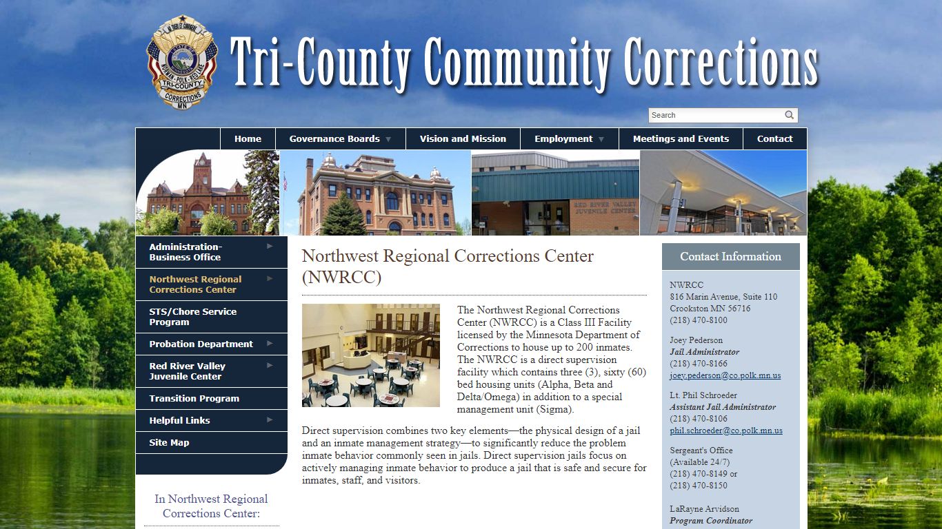 Northwest Regional Corrections Center (NWRCC) - TRI-COUNTY COMMUNITY ...