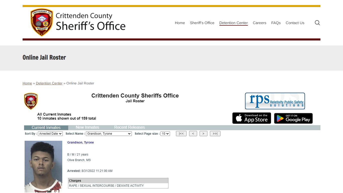 Online Jail Roster - Crittenden County Sheriff’s Department